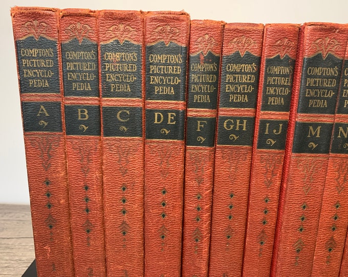 Compton’s Pictured Encyclopedia Lot of 14 Books, 1934 - Etsy
