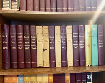 Vintage Britannica Book of the Year (14th Edition Era) - Select Your Year At Purchase - Collectible Annual Volumes - Bundle Discounts