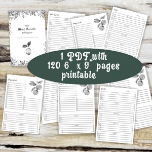 Downloadable Meal Planner 120 Pages