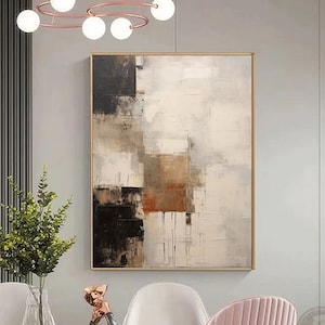 Beige textured wall art  beige minimalist abstract painting neutral wabi sabi wall art beige black abstract wall art living room wall art