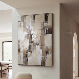 Beige wabi sabi wall art beige abstract canvas painting large neutral textured painting modern minimalist wall art cream boho wall art