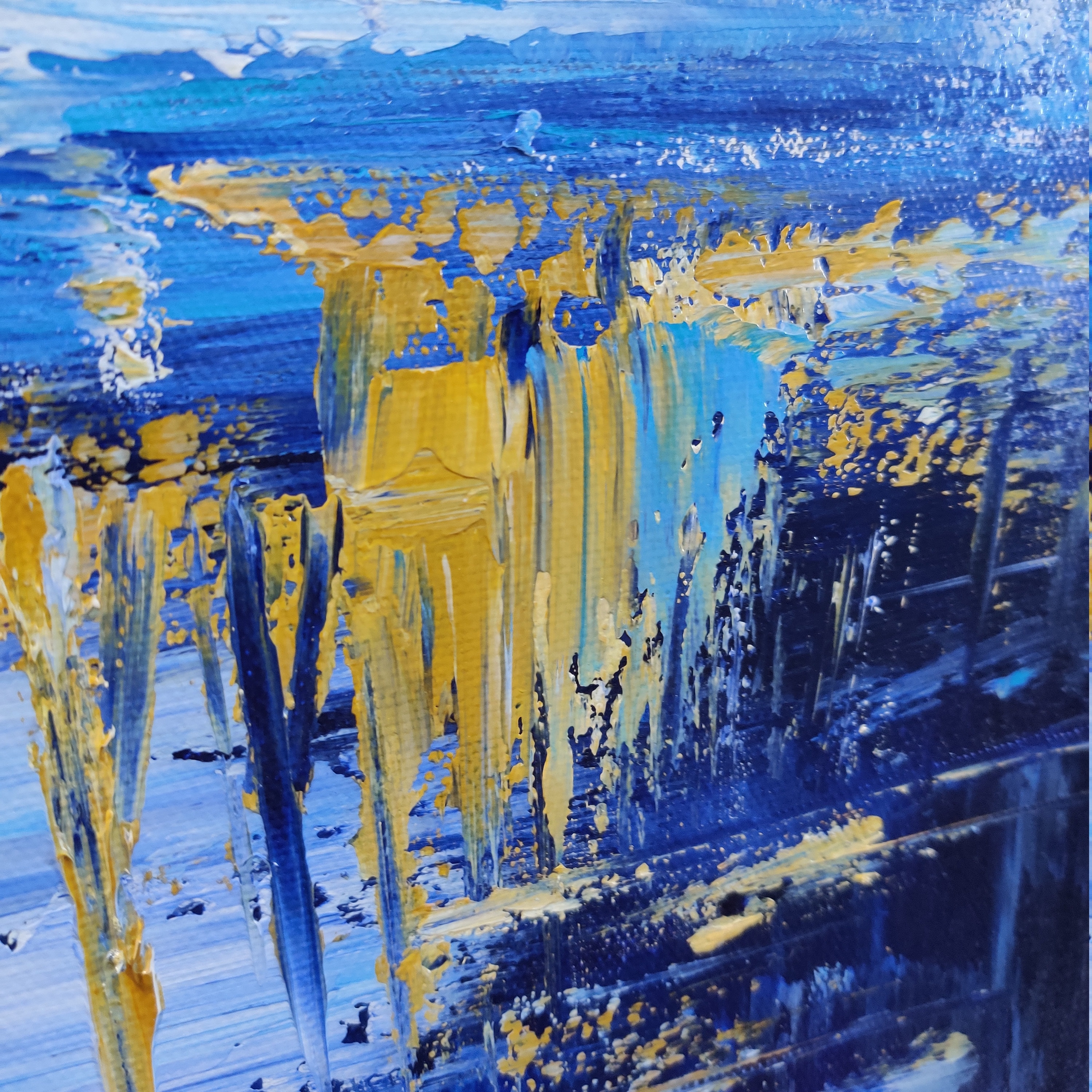 Large Blue Textured Abstract PaintingAbstract Painting on Etsy