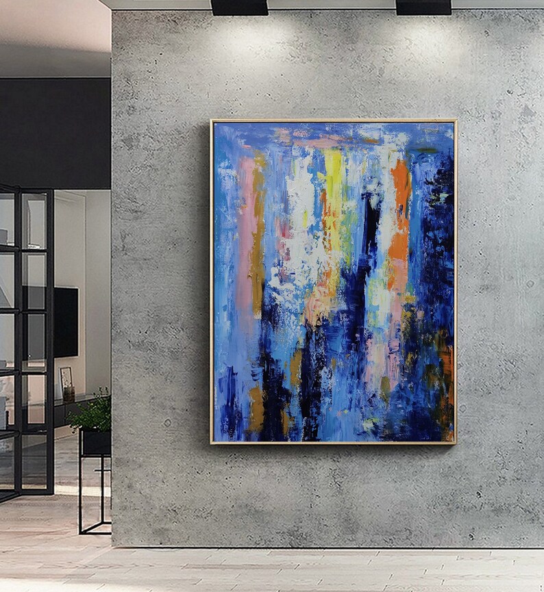 Large Abstract Oil Painting Original Colorful Painting on Etsy