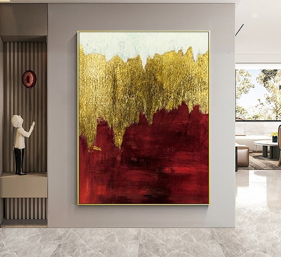 Gold foil painting deals