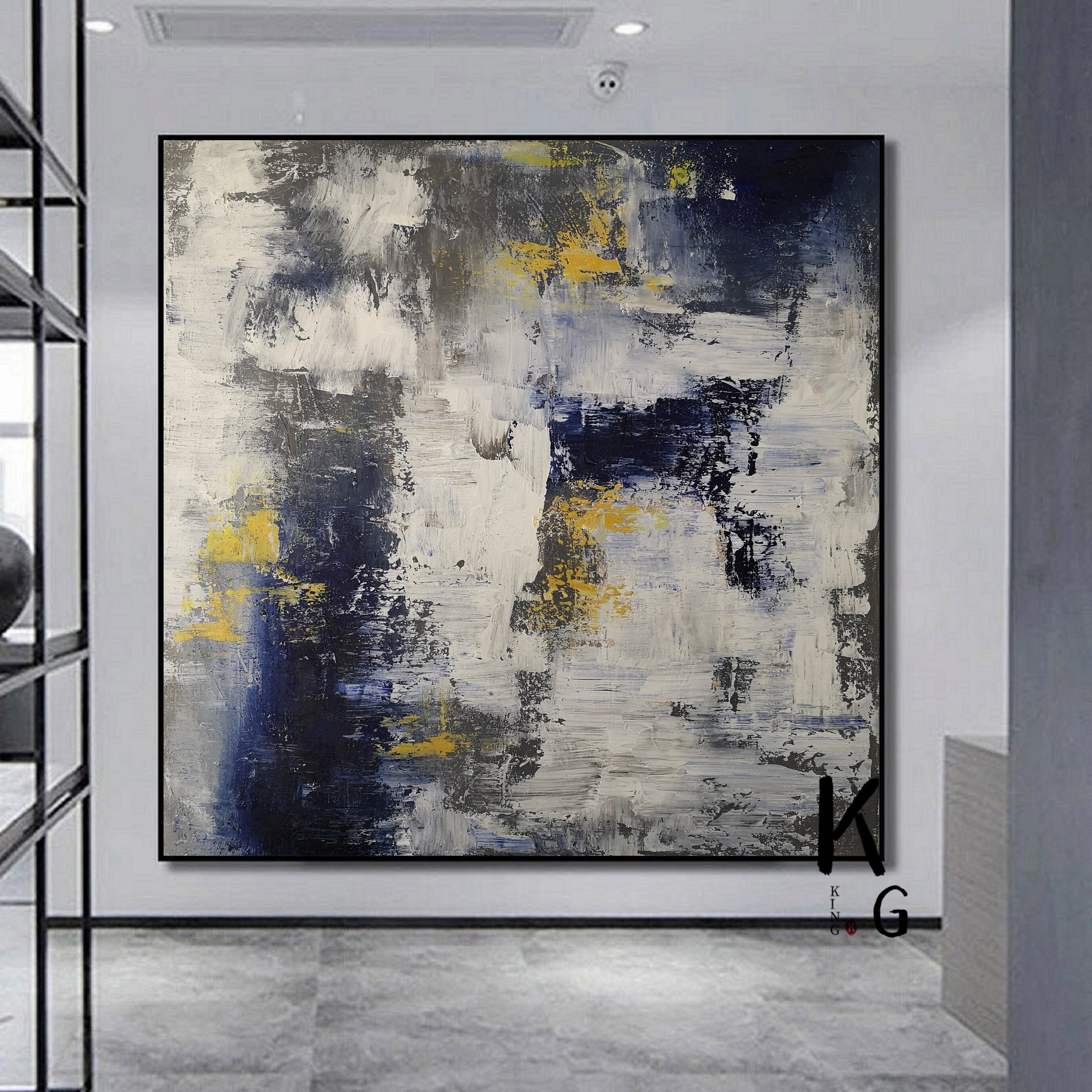 Extra Large Wall Art Textured PaintingOriginal White | Etsy