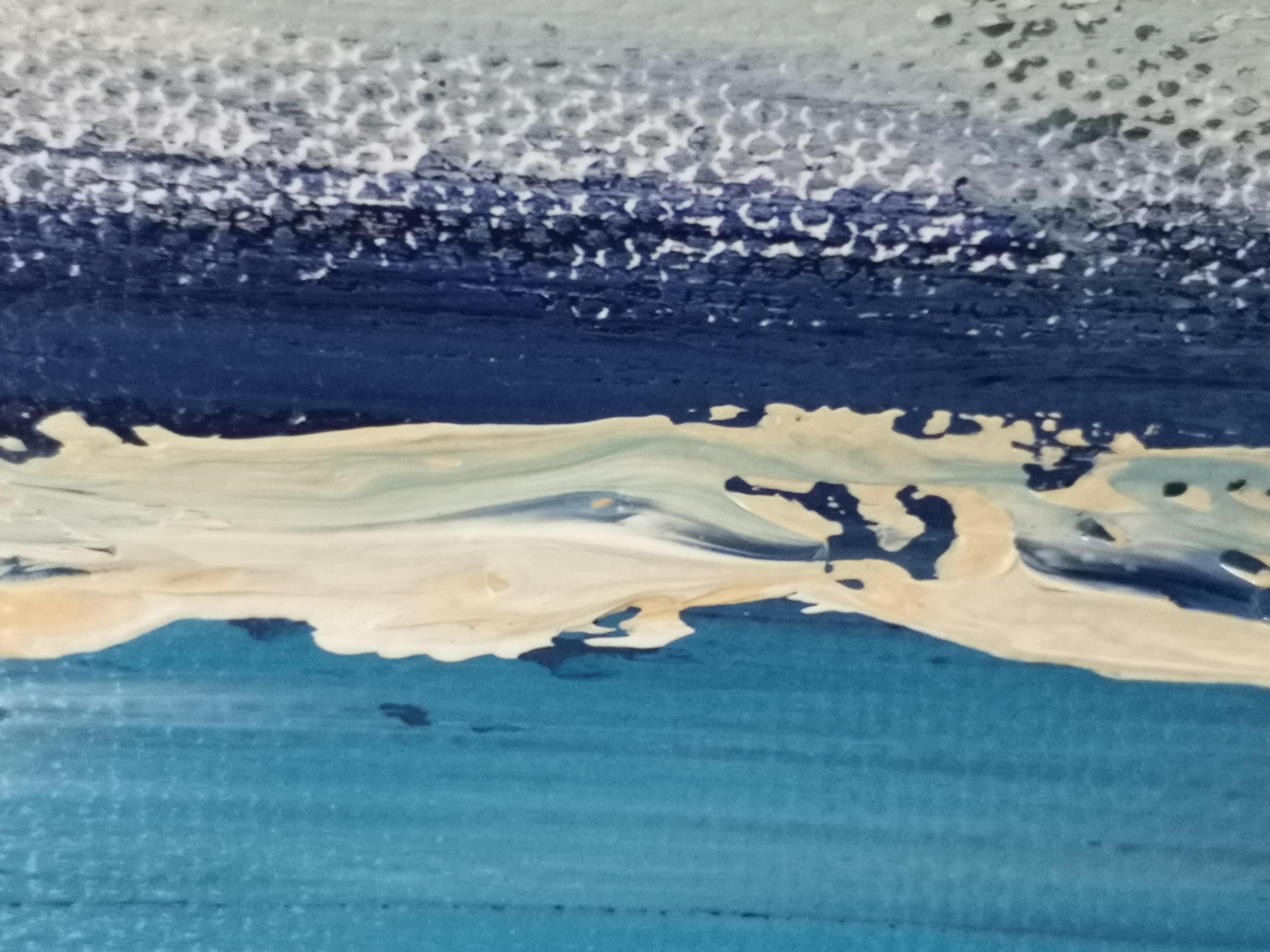 Blue Ocean Textured Painting Large Sea Abstract Oil Painting Original ...