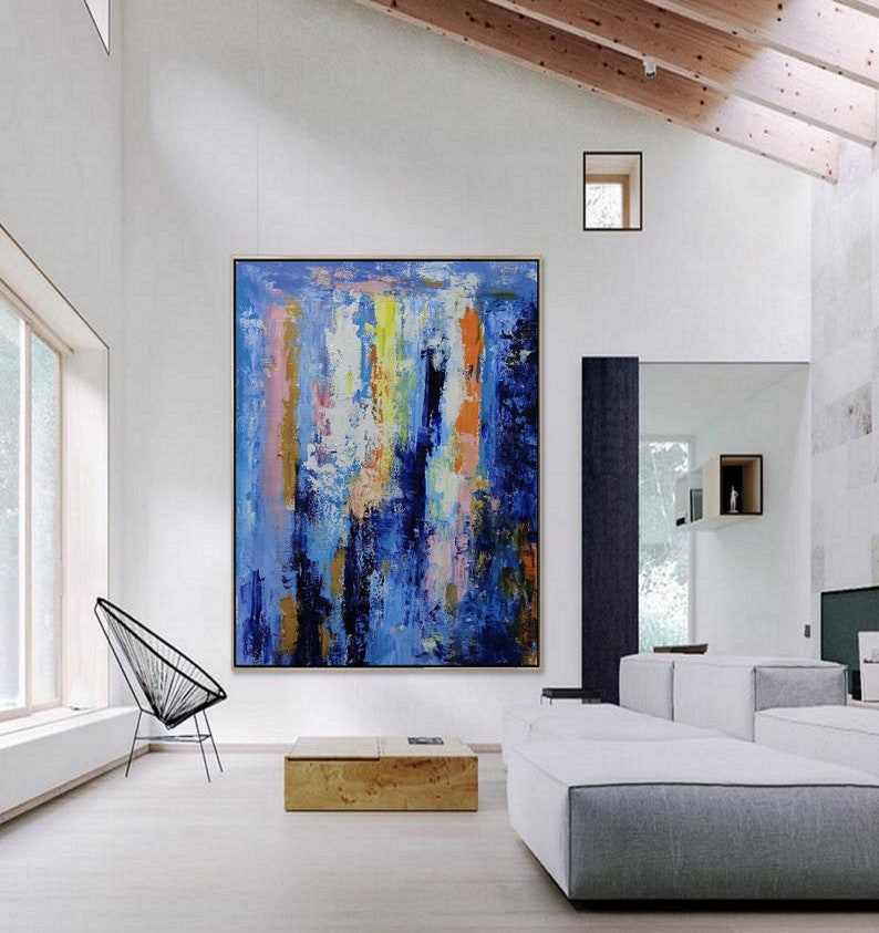 Large Abstract Oil Painting Original Colorful Painting on Etsy