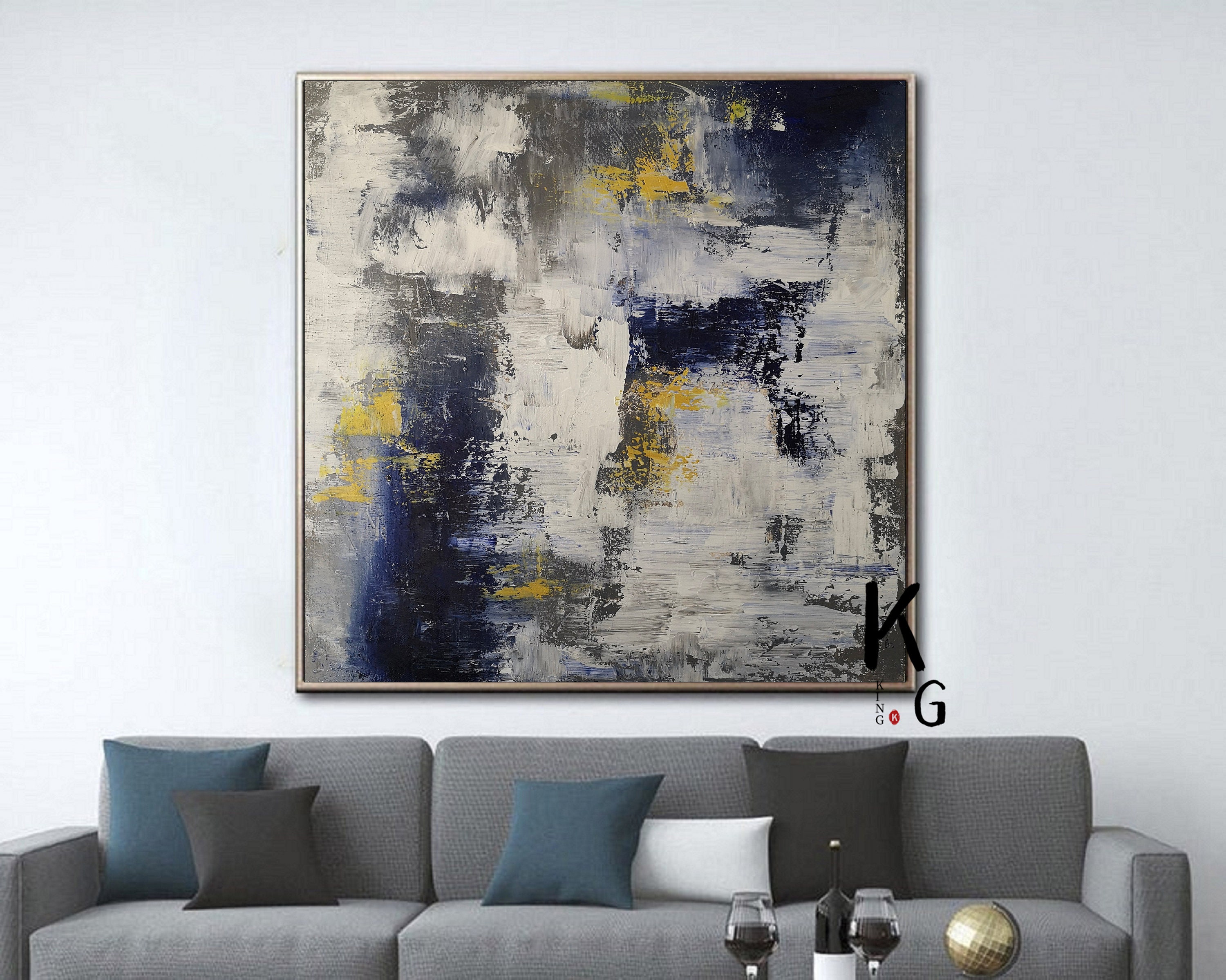 Extra Large Wall Art Textured PaintingOriginal White | Etsy