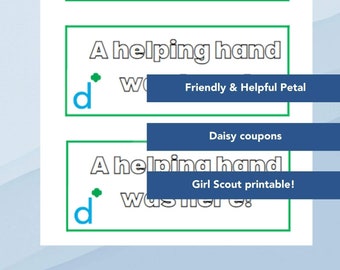 Daisy Girl Scout Friendly & Helpful Coupon