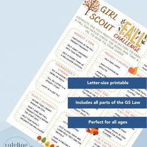 Girl Scout Law Fall Challenge - Etsy