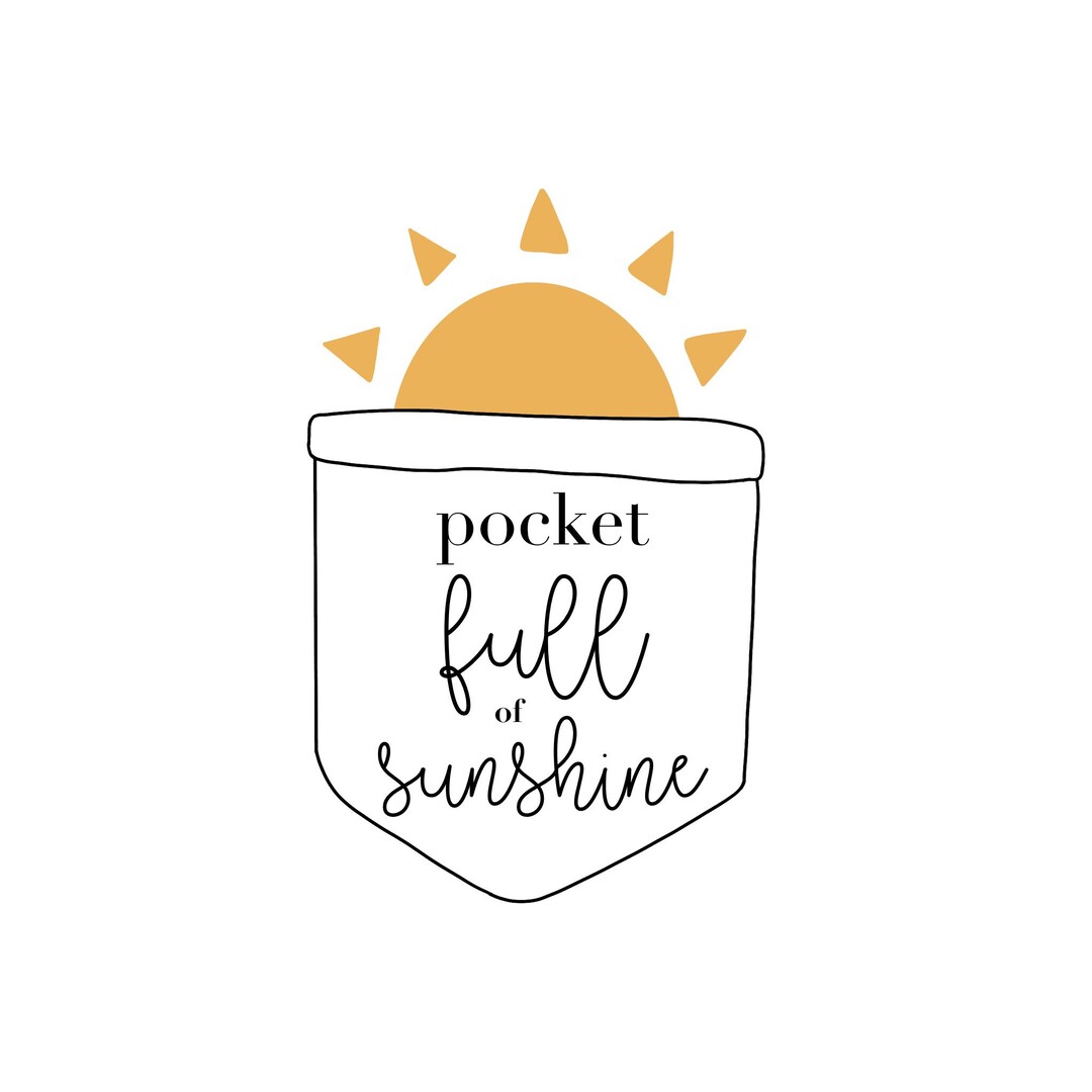 Pocket Full of Sunshine Sticker Etsy