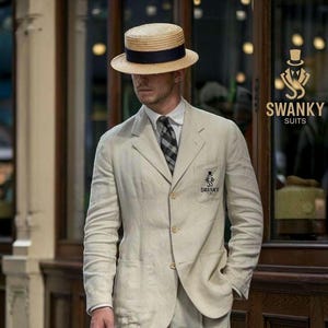 1920s linen suit - Etsy 日本