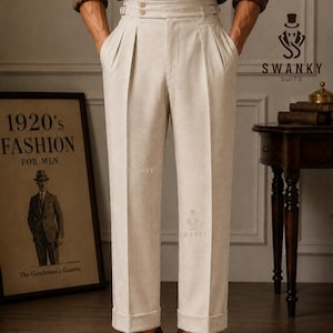 80s Linen Pants - Etsy