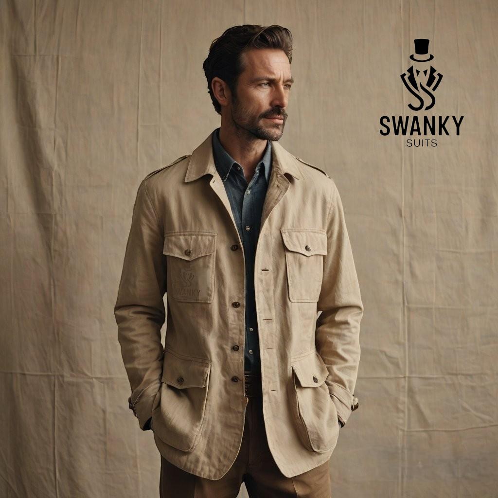 Khaki Hunting Jacket - Etsy