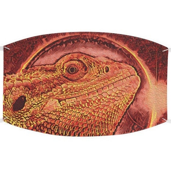 Facemask- Bearded Dragon Molten Eclipse