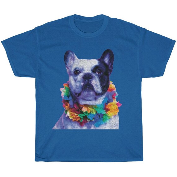 French in Hawaii Royal Blue Shirt