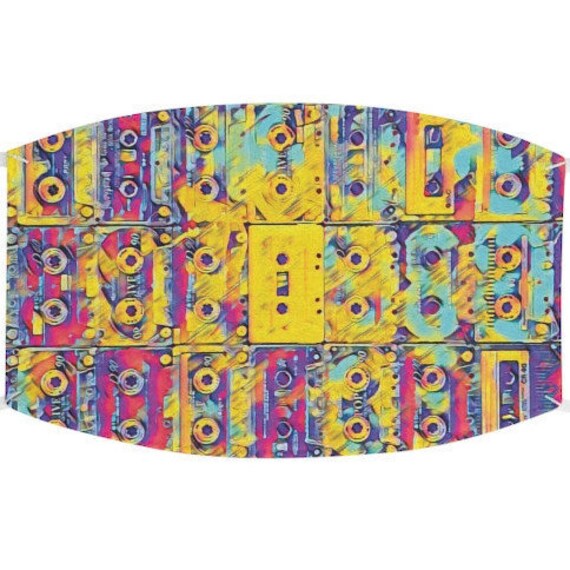 Facemask- Retro Vintage Cassettes