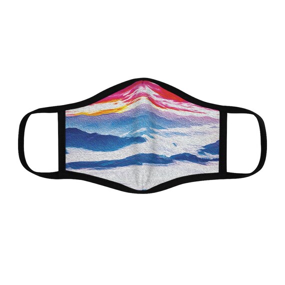 Filter Pocket Facemask- Cloudy Mountain Morning