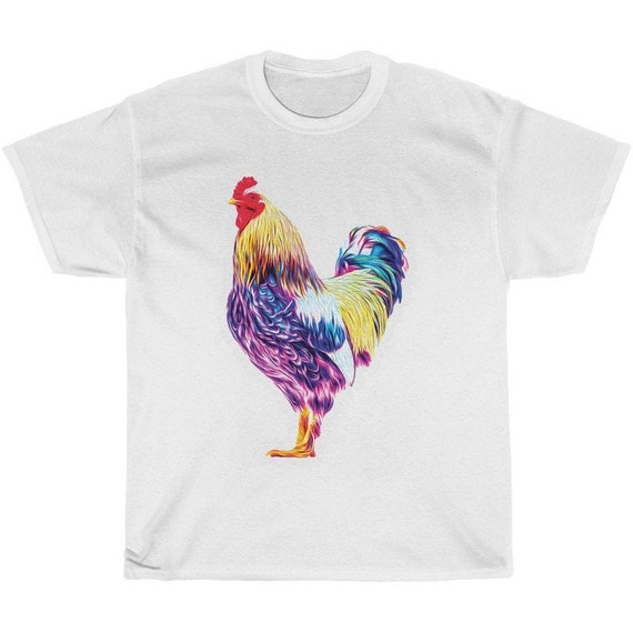 Crazy Colored Rooster Shirt