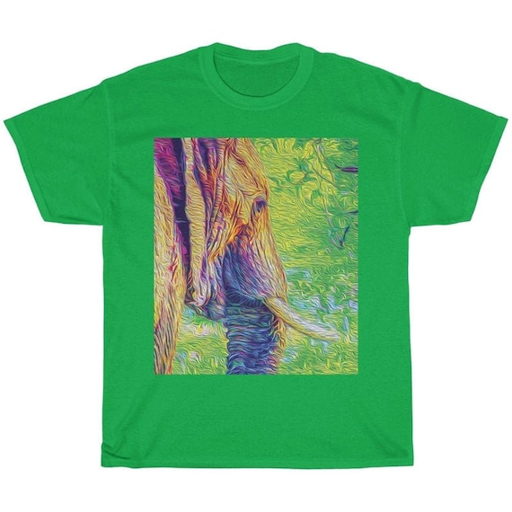 Green Elephant Majestic Animal T-Shirt