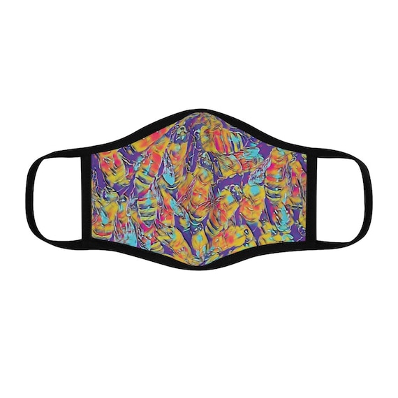 Filter Pocket Facemask- Vibrant Bee Hive