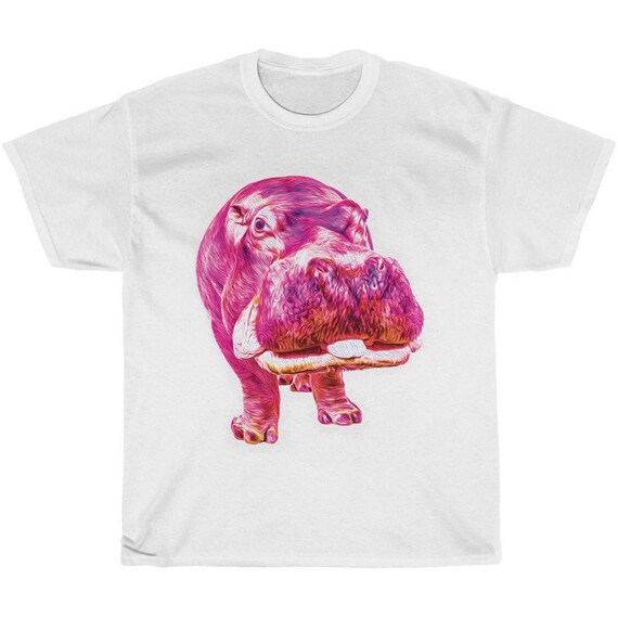 Trippy Purple Hippopotamus Shirt