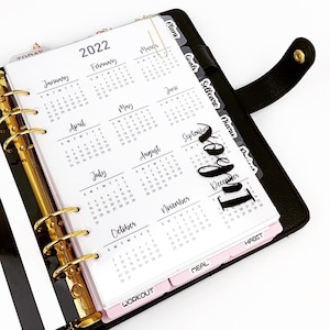 A5 | Inbox Dashboard for A5 6 Hole Ring Binder Planner | Clear Acrylic Printed Letter
