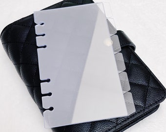 Personal | Clear Acrylic 6 Tabs Dividers Slit hole