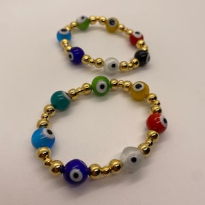 Evil Eye Bracelets / Rainbow Evil Eye Bracelet