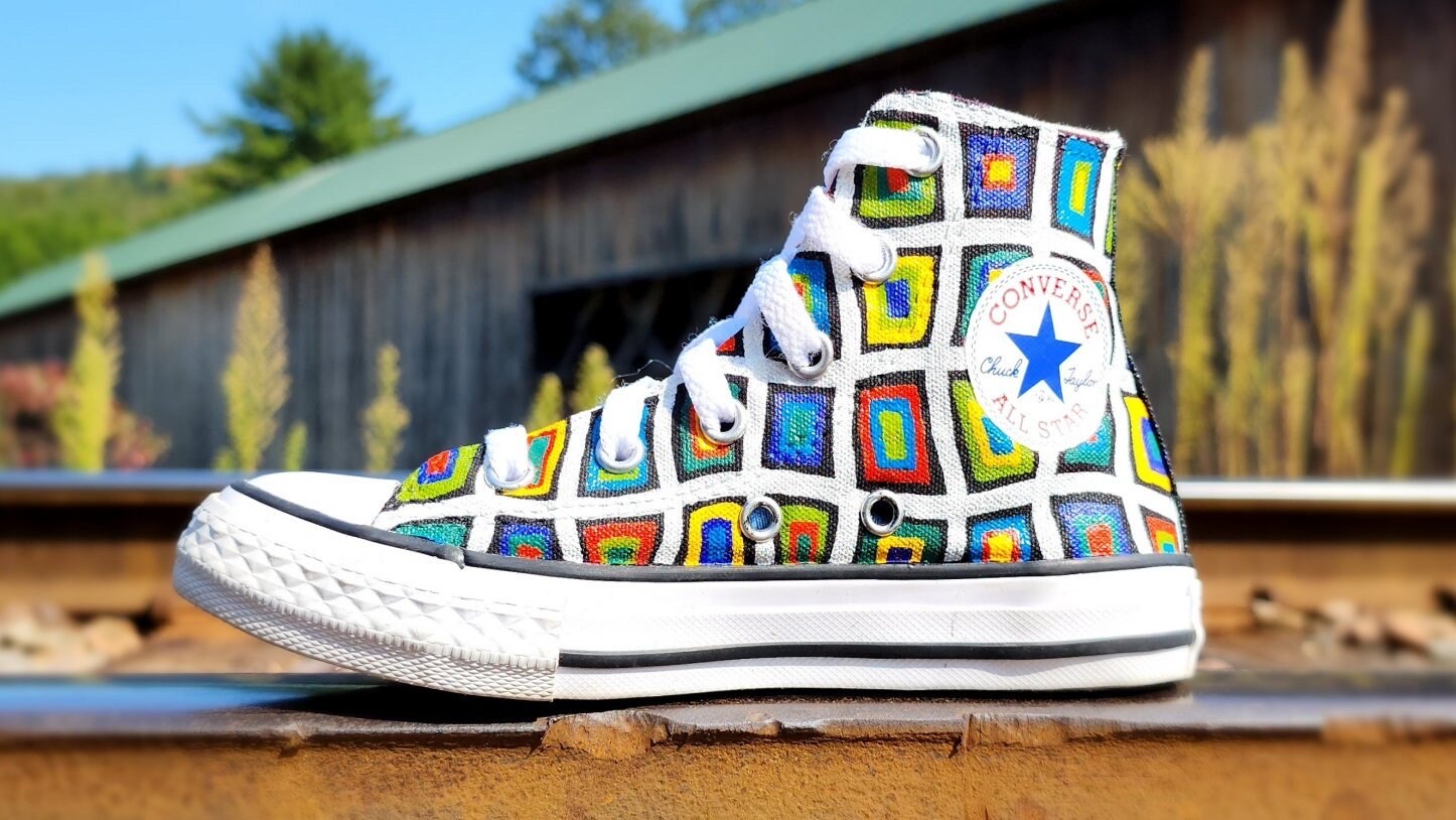 Original Artist Designed Hand Painted Converse for Babies Toddlers Limited Edition