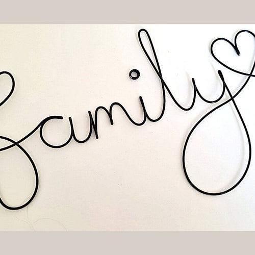 Family Metal Wall Art Sign Etsy UK