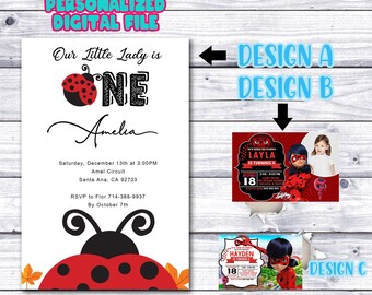Ladybug Invitation Etsy Ladybug Invitation Etsy