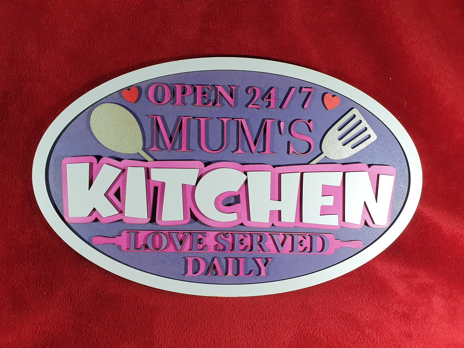 Large Mums Kitchen Wall Door Sign Wall Décor Wall Hanging Etsy