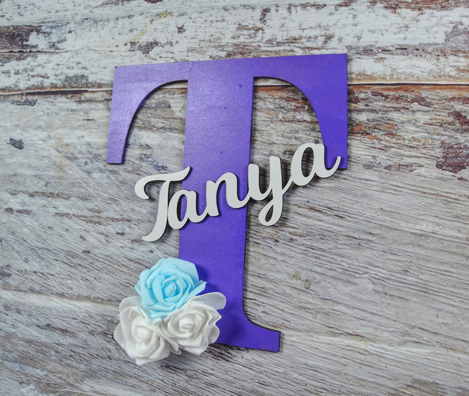 Personalized Letter Name Sign Custom Wall Decor Alphabet | Etsy