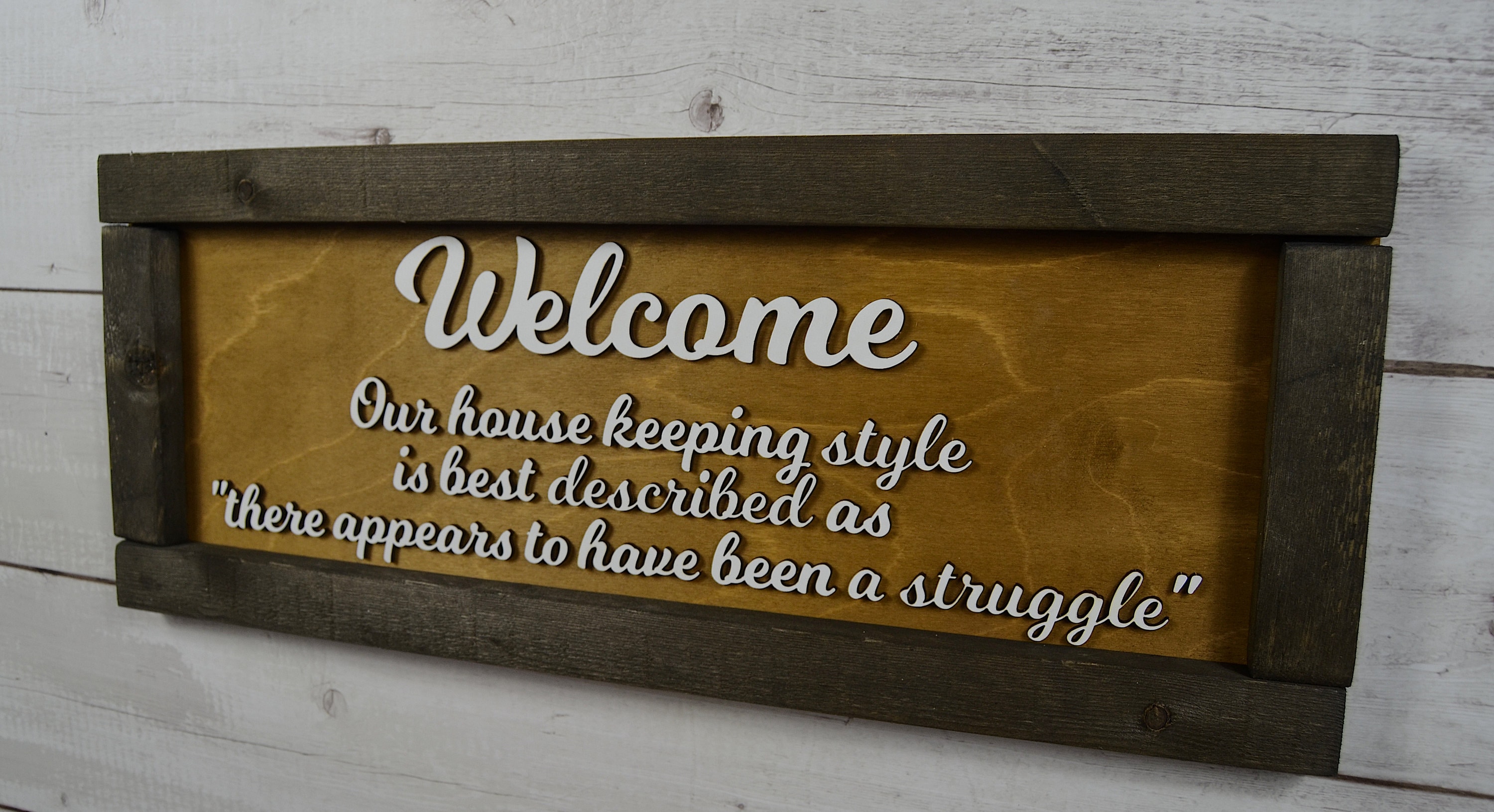 Funny Sign Front Door Display Sarcastic Plaque Wood Etsy UK