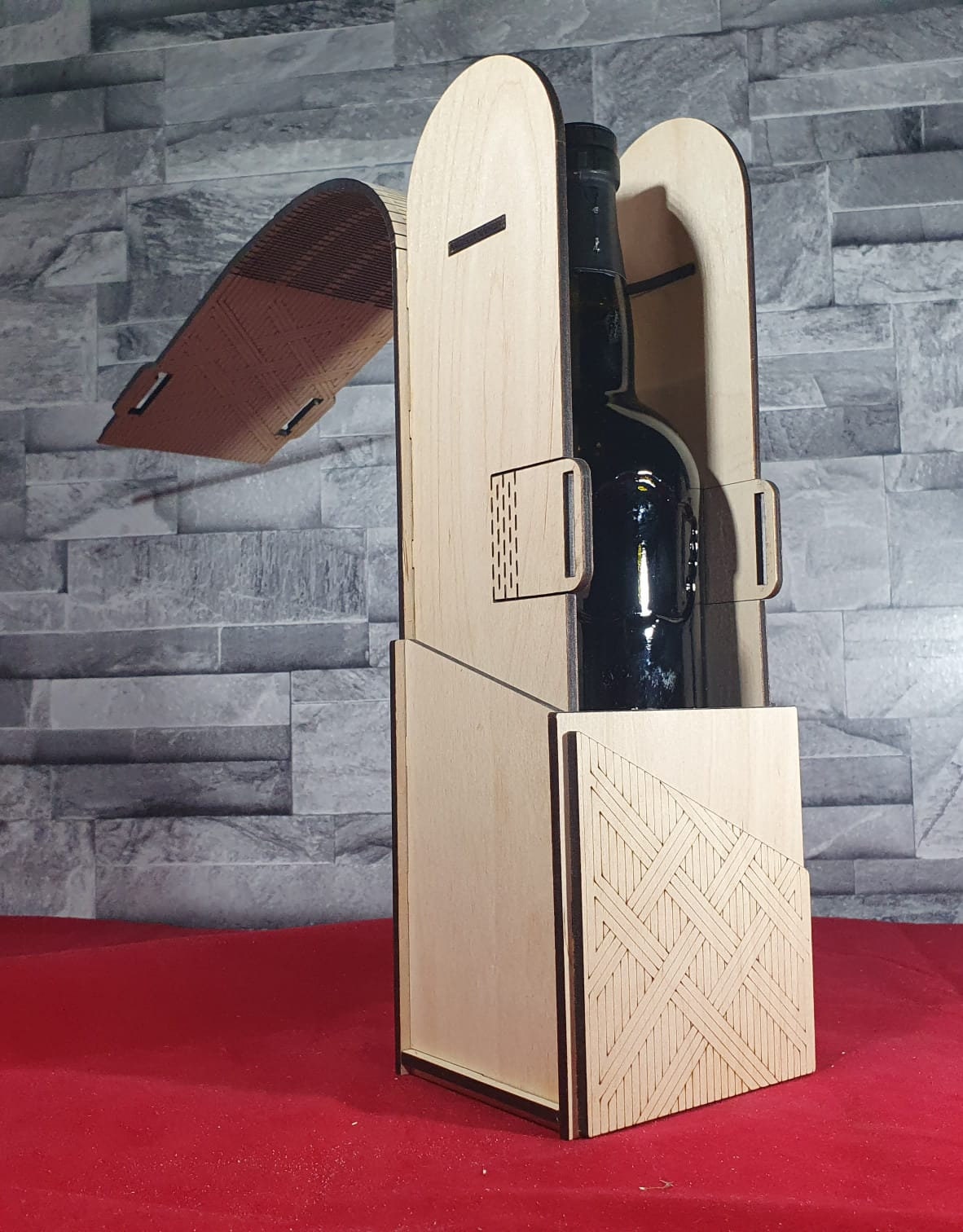 Custom Wine Bottle Presentation Box Personalised Bottle Gift Etsy
