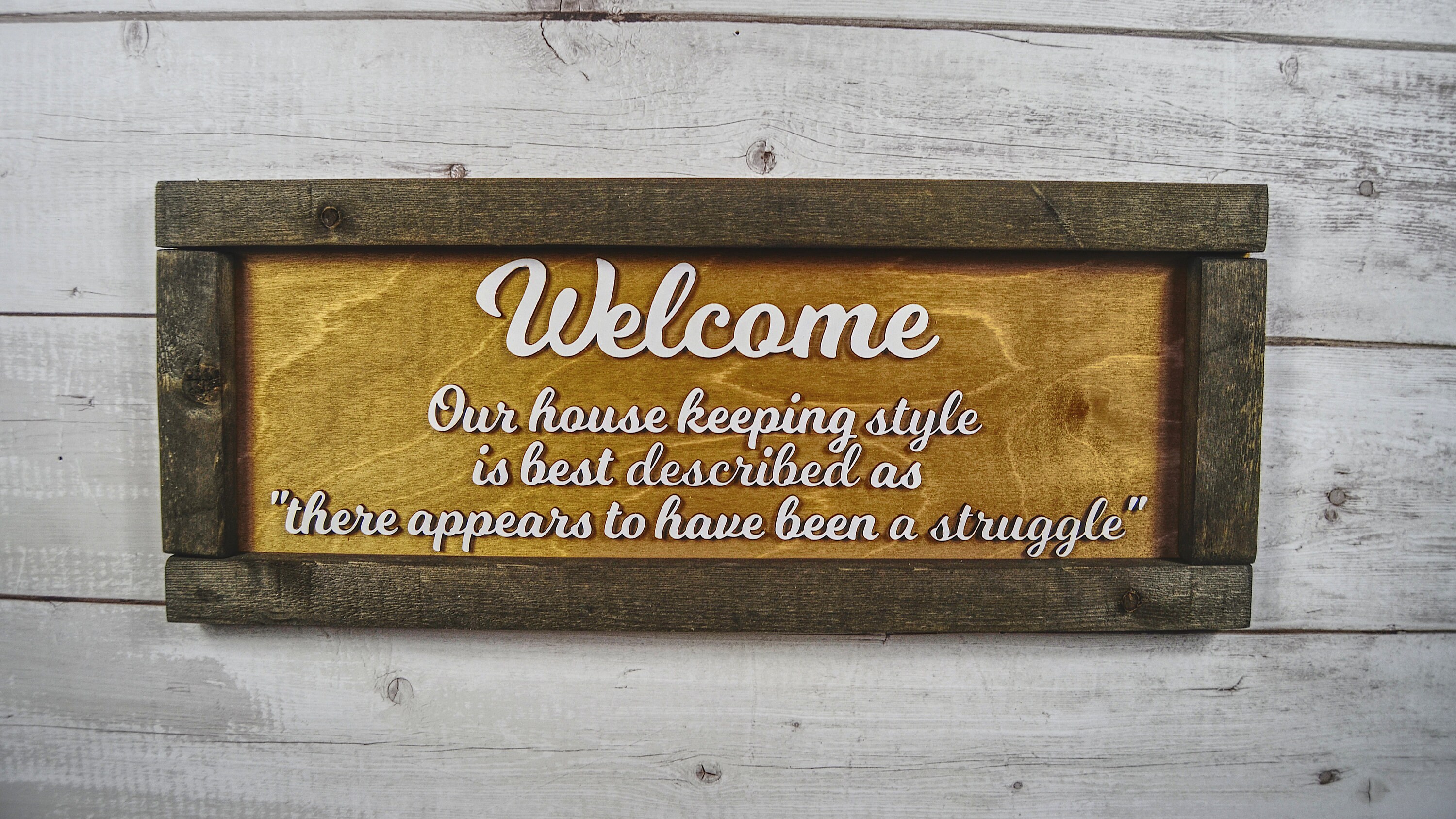 Funny Sign Front Door Display Sarcastic Plaque Wood Etsy UK