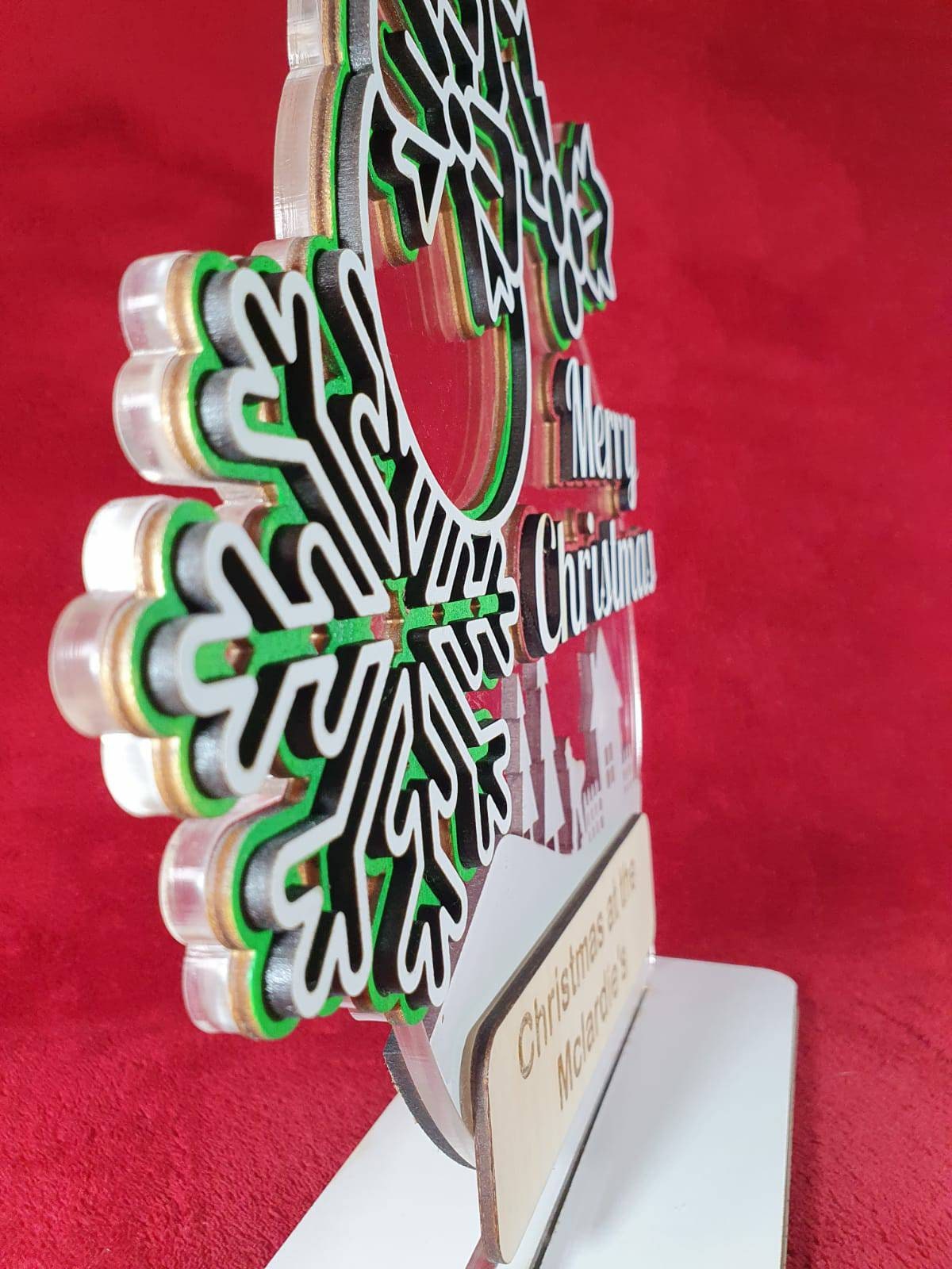 Christmas Snow Globe Display Holiday Ornament Winter Decor | Etsy