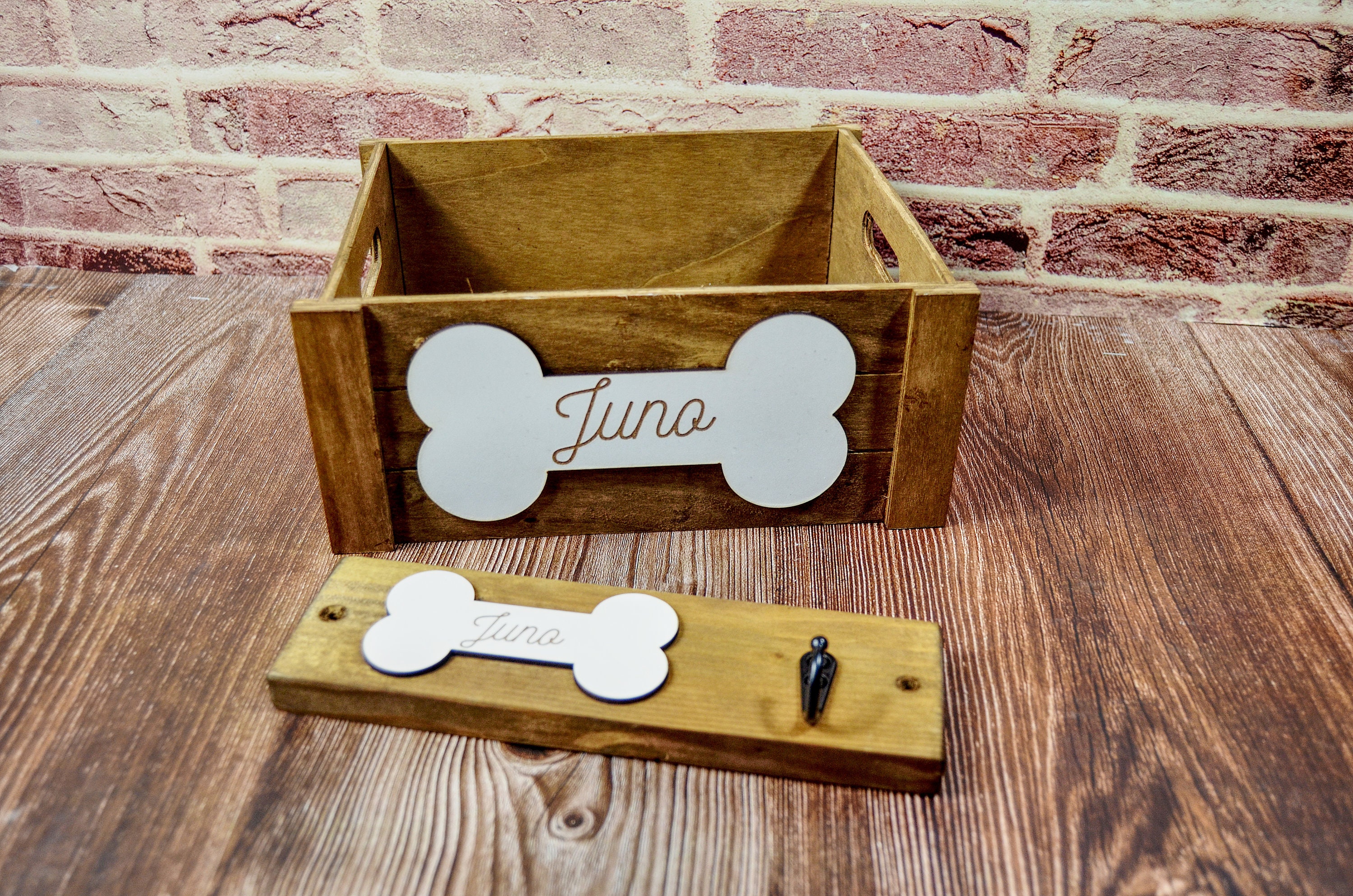 Personalised Dog Lead Hanger and Toy Box Set Dog Leash Etsy UK