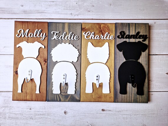Dog Lead Hook Leash Hanger Rustic Leash Hanger Dog Lead Hook