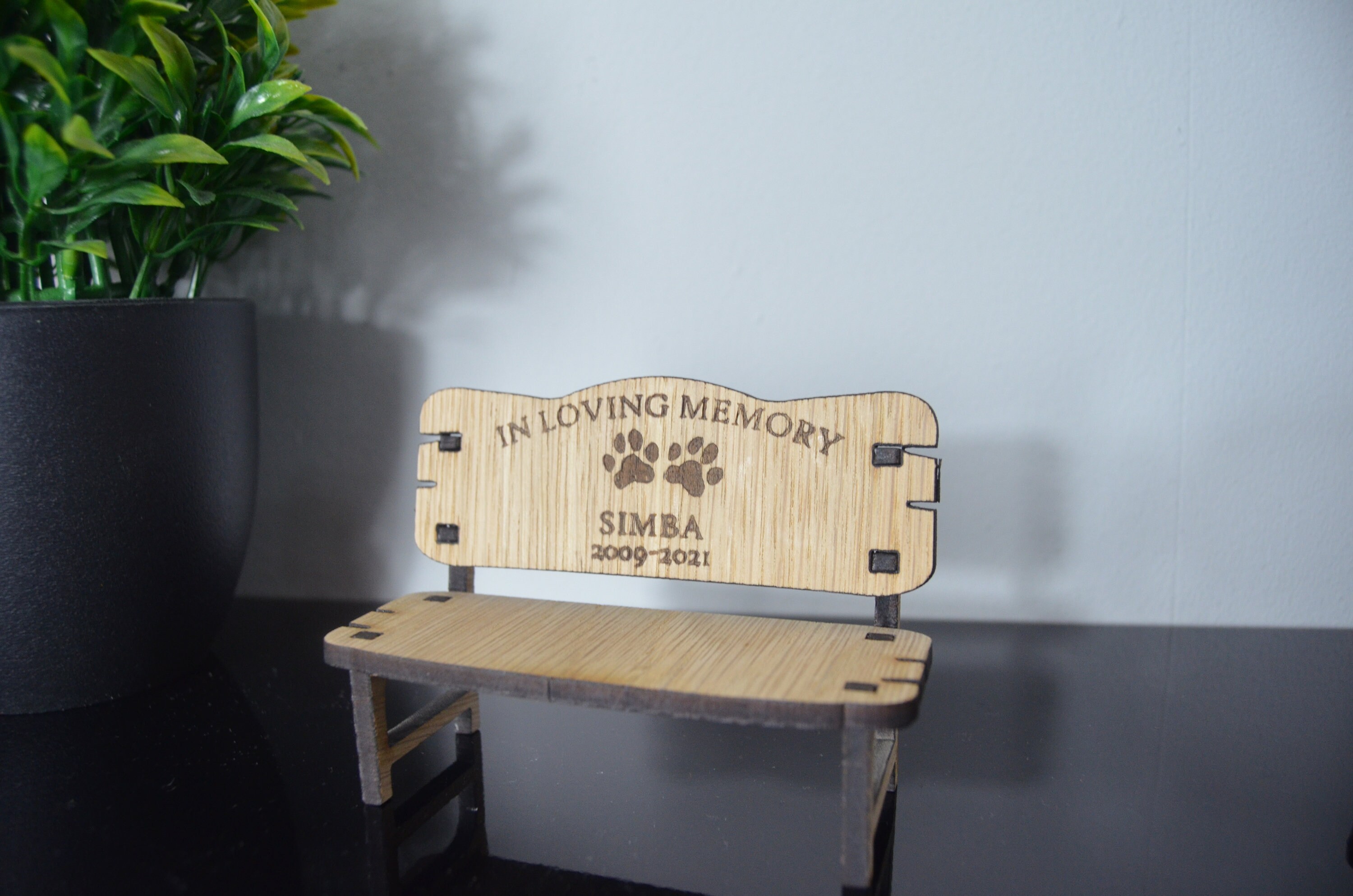 Pet memorial bench gift pet memento dog commemoration in Etsy