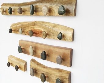 Creatieve stenen knoppen / Rock Wall Hook Set / kasseien wandhaken / handdoek hanger / moderne ingang kapstok