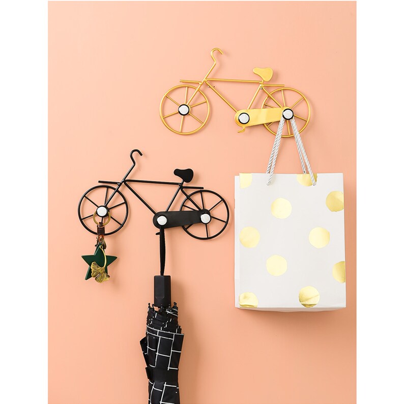 Creative Iron Bike Wall Hook/coat Hook Towel Hook/decorative Wall Hanger/coat Rack Etsy