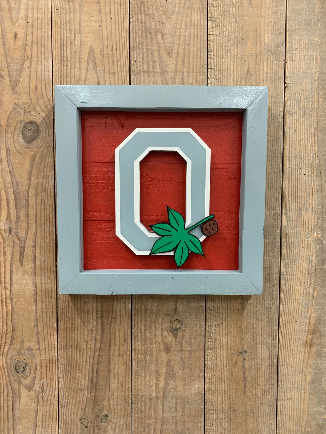 Ohio State Buckeyes Block O Multi-Dimensional Wooden Sign With | Etsy