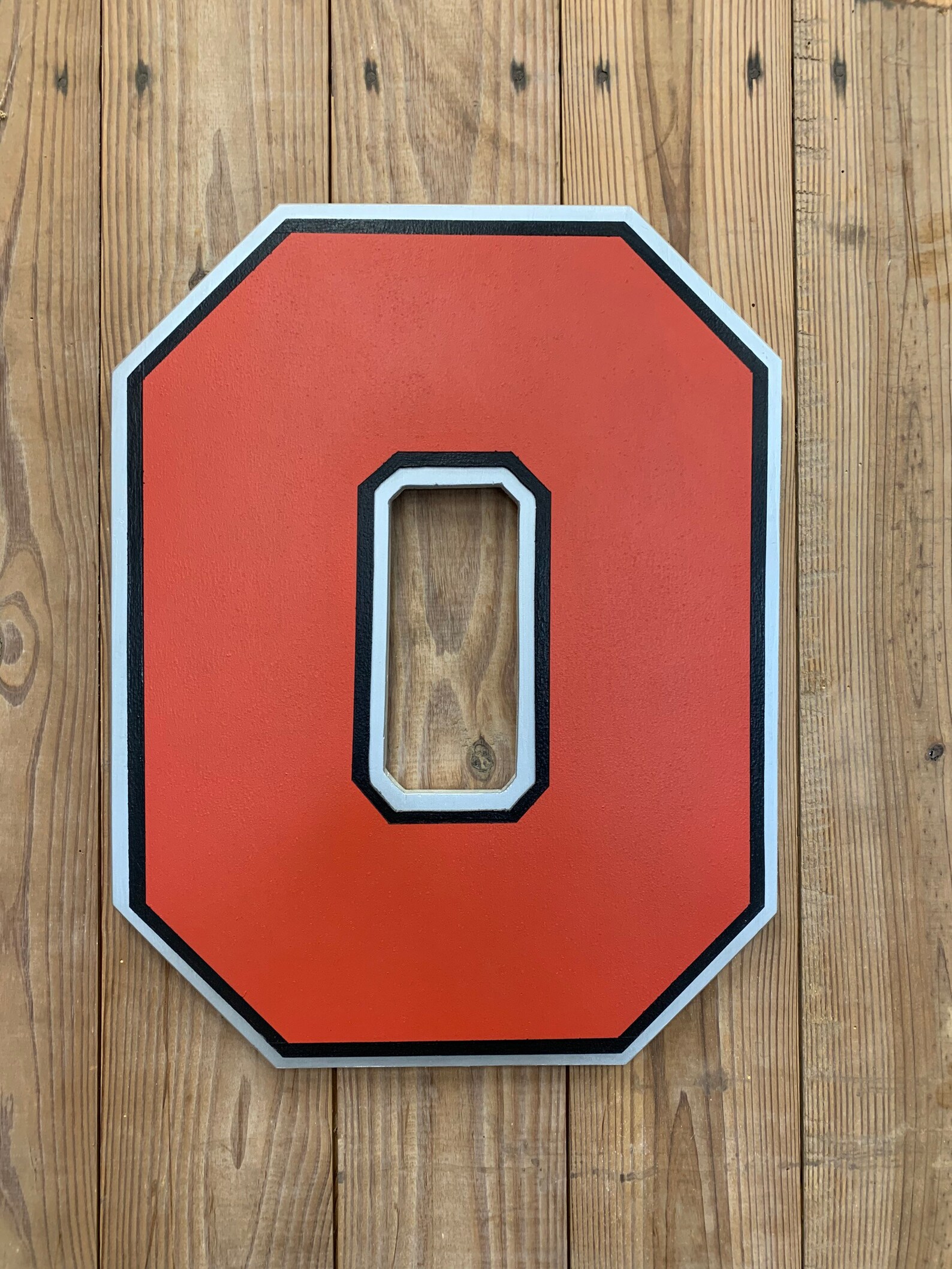 Rustic Distressed Wooden Ohio State Buckeyes Flag 15x28 | Etsy