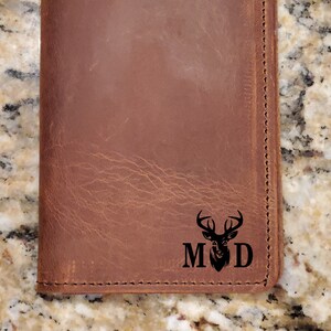 Leather Wallet For Mens, Personalized Leather Wallet, Custom Wallet, Brown Leather Wallet, Gift for Him/Dad/Boyfriend/Husband/Father&#39;s Day