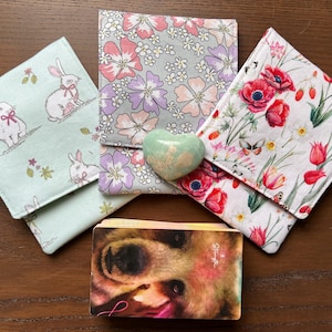 Étui de tarot, pochette de tarot, sac de protection énergétique pour cartes oracle, tarot ou ange, collection printemps, fait main au Royaume-Uni, cadeaux de jeu de tarot