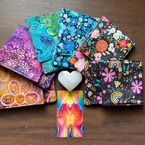 Sac de tarot - style pochette pour jeux de cartes tarot oracle et ange. Pochette de tarot de luxe faite main, 6 modèles, chargés de reiki, fabriqué et posté depuis le Royaume-Uni.