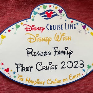 Custom Disney Cruise Line Door Magnet – Personalized Stateroom Decoration for Cruises