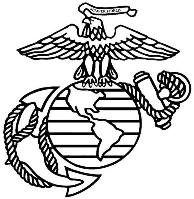 United States Marine Corps Eagle Globe and Anchor. Licensed | Etsy